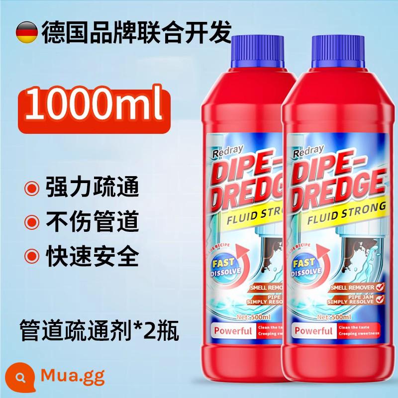 Chất nạo vét đường ống đánh tan cực mạnh thông cống nghẹt bồn cầu nhà bếp dung dịch nhờn hóa chất phổ thông - 1000ml