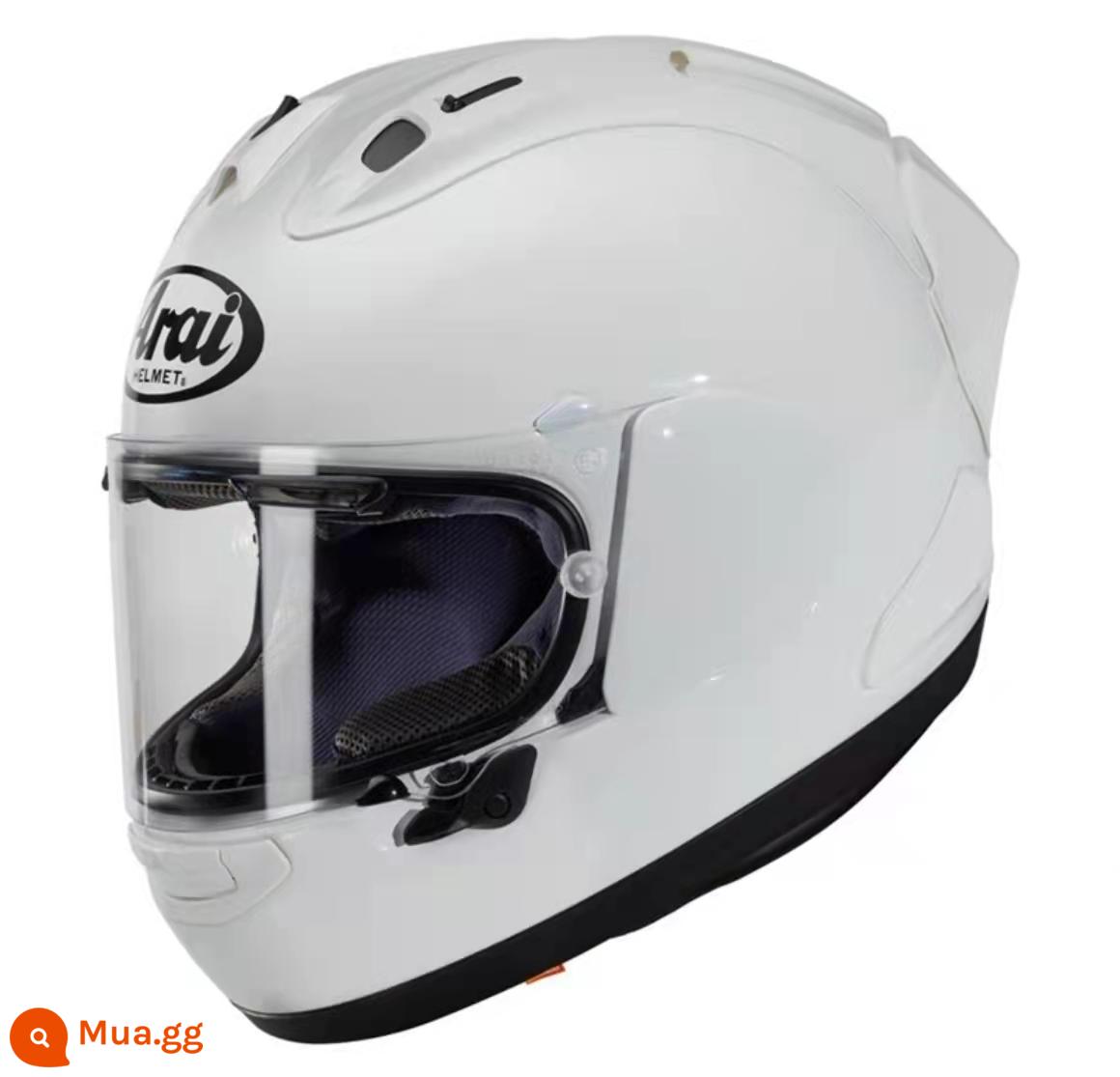 ARAI RX-7X Dongyinglong Đảo Duhanman TT với dao bảo vệ Haydn lợn rừng mắt to theo dõi mũ bảo hiểm đầy đủ đi xe - Chứng nhận hàng đầu FIM màu trắng sữa