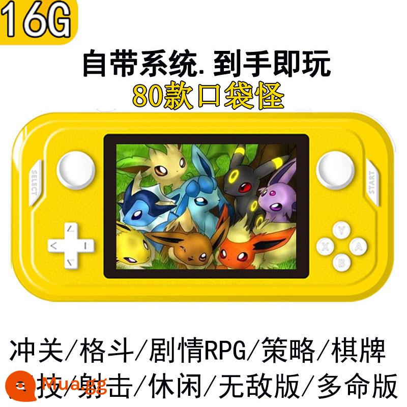 Digimon 2022 mới GBA máy chơi game cầm tay sup cassette gameboy chick 3ds cầm tay trẻ em - Khaki 16G (cài sẵn 6000 game) (có thể lưu trữ + tải về)