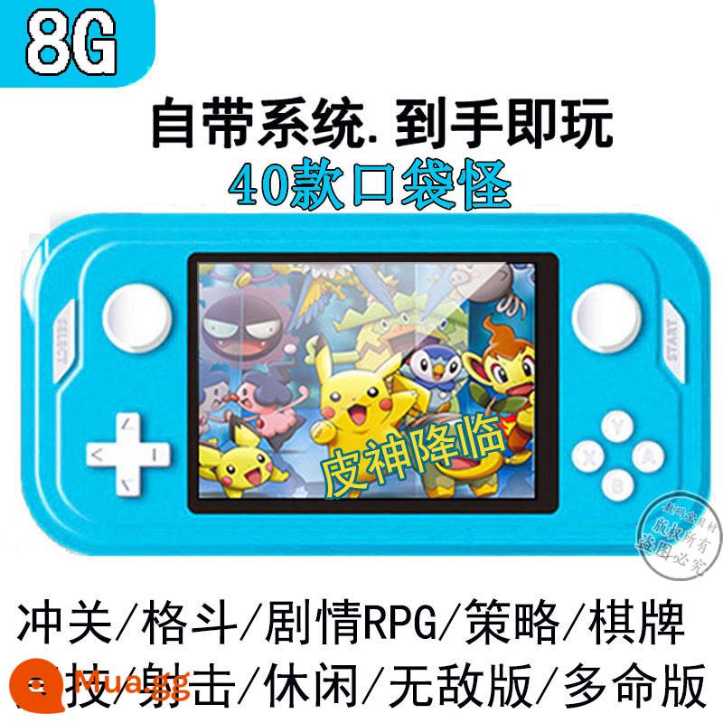 Digimon 2022 mới GBA máy chơi game cầm tay sup cassette gameboy chick 3ds cầm tay trẻ em - Royal blue 8G (cài sẵn 2000 game) (có thể lưu trữ + tải về)