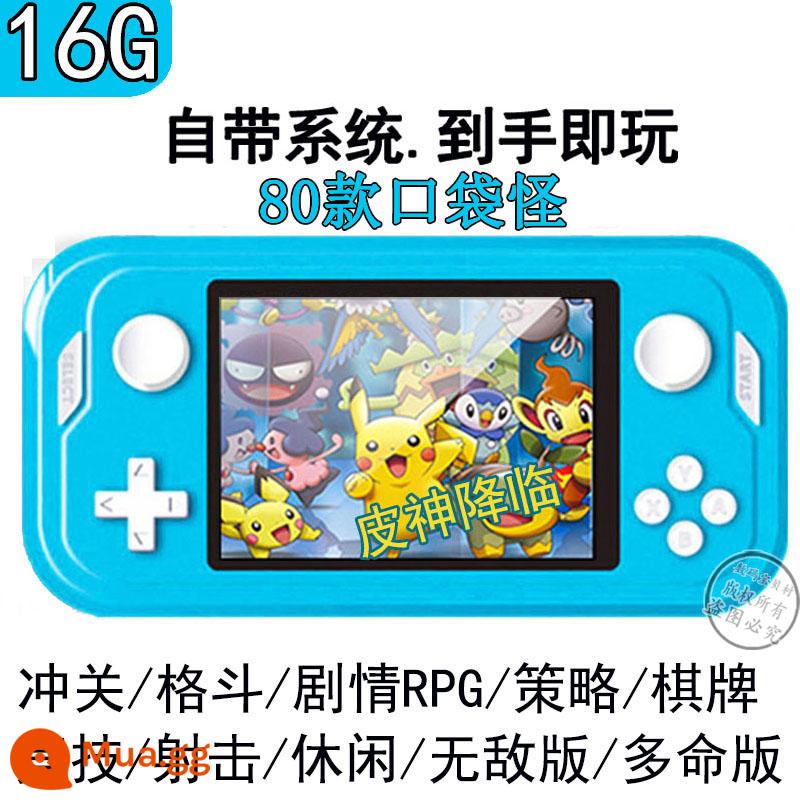 Digimon 2022 mới GBA máy chơi game cầm tay sup cassette gameboy chick 3ds cầm tay trẻ em - Royal blue 16G (cài sẵn 6000 game) (có thể lưu trữ + tải về)