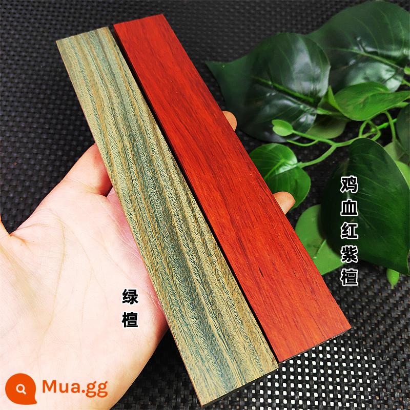 Chất liệu kẹp tóc bằng gỗ đàn hương đỏ lá nhỏ handmade DIY khắc kẹp tóc Venus đỏ gỗ đàn hương vàng lê tím gỗ đàn hương cao cấp văn bản và tài liệu chơi - Máu gà đỏ + gỗ đàn hương xanh, bản vẽ miễn phí