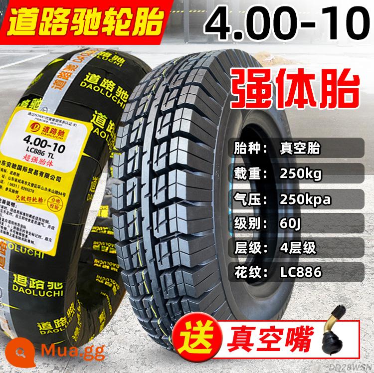 Zhengxin Tyre 4.00-10 lốp chân không xe điện 400-10 inch lốp xe bốn bánh cho vành xe máy - Lốp không săm đường 4.00-10 Chiqiang