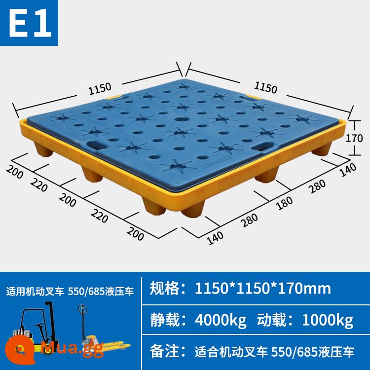 Hóa chất thải nguy hại khay chống rò rỉ bảng thẻ chống rò rỉ đa chức năng thùng dầu chất thải lỏng bệ chống rò rỉ bệ chống rò rỉ - Khay chống rò rỉ cao cấp 115*115*17cm