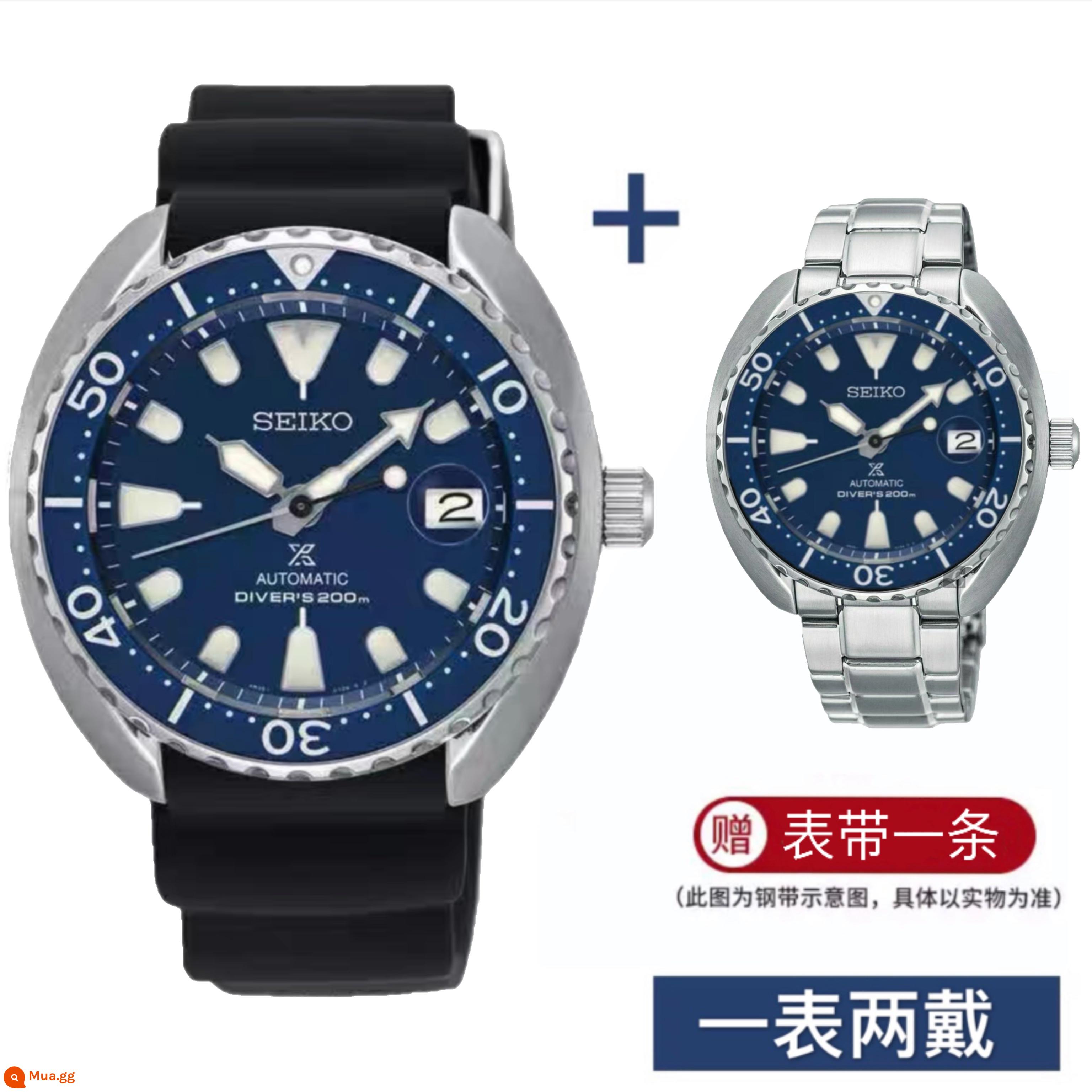 Hàng mới seiko Đồng hồ nam cơ tự động nhập khẩu Nhật Bản Seiko 5 đồng hồ thể thao nam SRP599J1 - SRPC39J1 bề mặt dày đặc đáy màu xanh + đai thép bao gồm