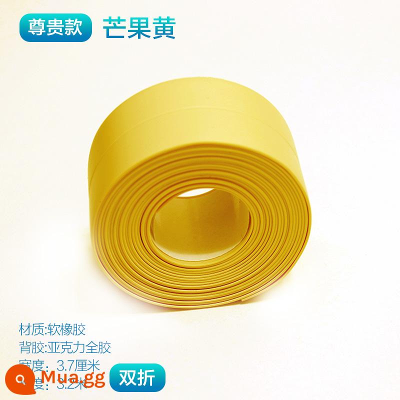 Sàn gỗ PVC sàn da chống thấm áp lực dòng L góc vuông nhà bếp và phòng tắm phổ biến cong cao và thấp khóa nhãn dán dải cạnh tự dính - Màu vàng thật - giảm giá duy nhất - mua 6 tặng 1 - rộng 3,7cm, dính đầy đủ, được quản lý cửa hàng khuyên dùng