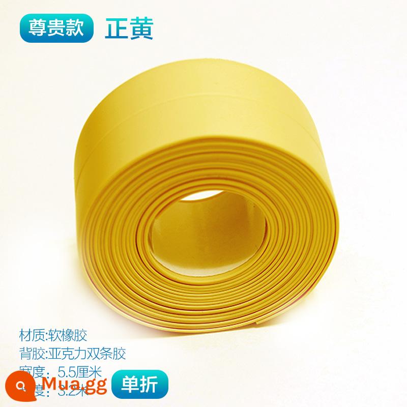 Sàn gỗ PVC sàn da chống thấm áp lực dòng L góc vuông nhà bếp và phòng tắm phổ biến cong cao và thấp khóa nhãn dán dải cạnh tự dính - Zhenghuang - mua 6 tặng 1 - Big Mac rộng 5.5cm, dính đầy đủ, được quản lý cửa hàng giới thiệu