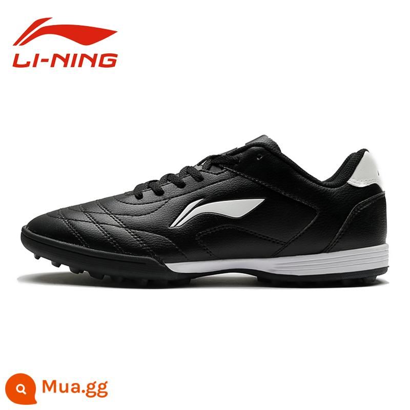 Giày đá bóng Li Ning nam nữ gãy đinh người lớn TF bé trai và trẻ em học sinh giày tập chân da cỏ nhân tạo chính hãng - [Chống mài mòn, chống trơn trượt, thoáng khí] Màu đen cơ bản/Trắng cơ bản mới