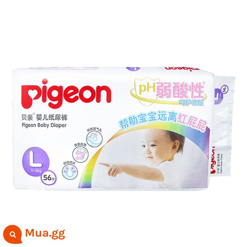 Tã Pigeon Axit Yếu Tã Em Bé Siêu Mỏng Thoáng Khí Khô Đa Năng Kích Cỡ S/M/L/XL Cho Bé Nam Và Nữ - L