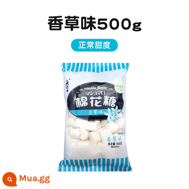 Promise Island Kẹo dẻo nguyên bản kiểu Nhật 1000g kẹo dẻo bông tuyết thủ công giòn 1kg nguyên liệu làm bánh táo tàu sữa ít ngọt - Hương vani 500g