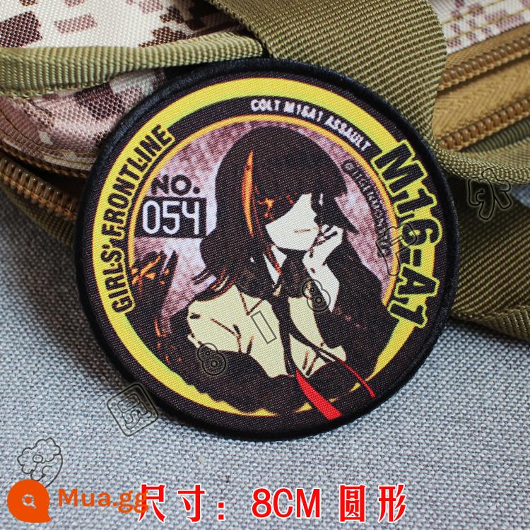 Girls Frontline Velcro Chapter In Armband Gun Girl Hai chiều Ba lô Sticker Griffin 404 Squad Morale Chapter - M16-A1 [tròn 8cm]