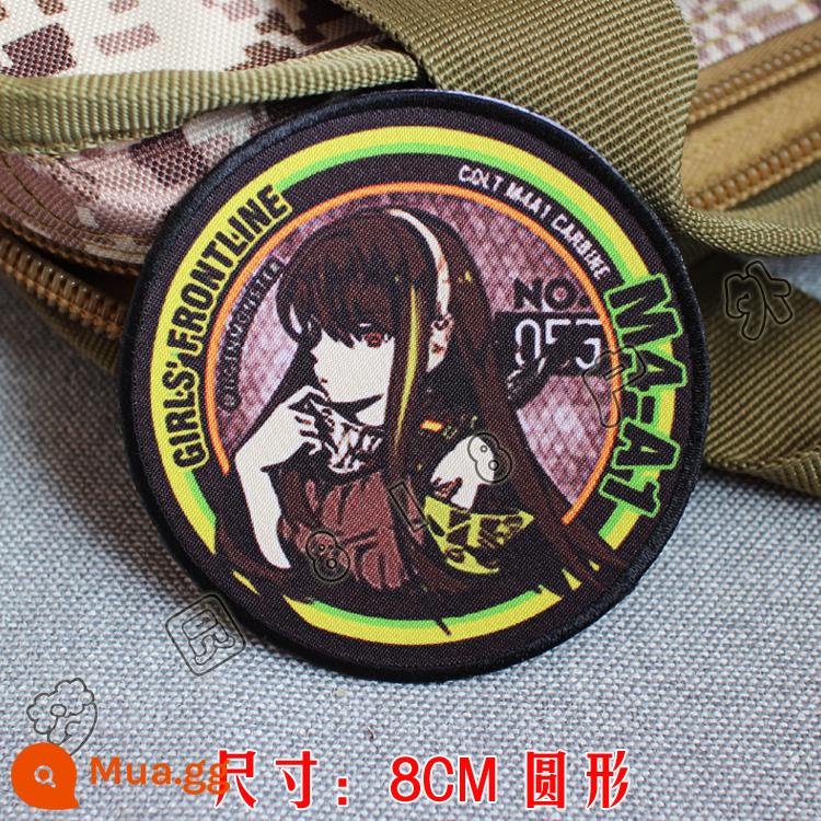 Girls Frontline Velcro Chapter In Armband Gun Girl Hai chiều Ba lô Sticker Griffin 404 Squad Morale Chapter - M4-A1 [tròn 8cm]