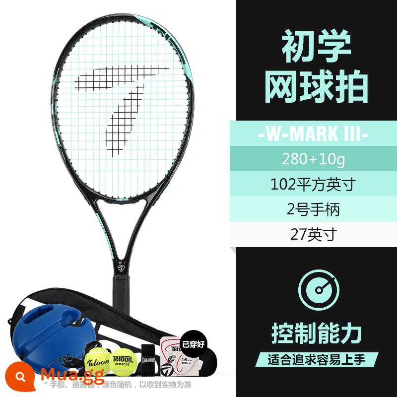 Vợt tennis Tianlong carbon dành cho sinh viên đại học, nam và nữ, người mới bắt đầu chơi đơn với bộ thiết bị luyện tập quần vợt phục hồi dây - Cá nhân hóa MARK III (tay cầm số 2)