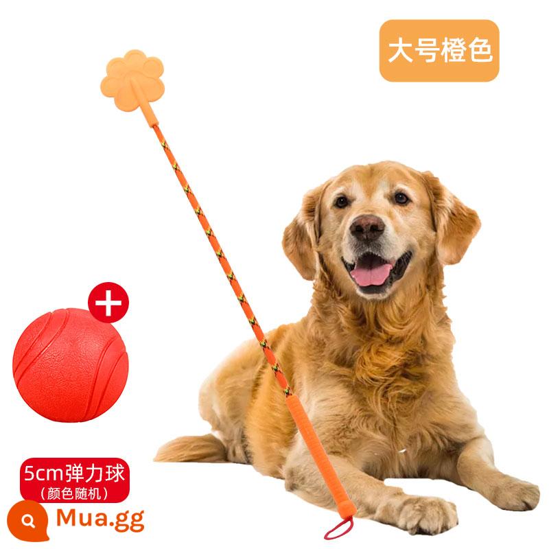 Dog hit dog stick thiết bị huấn luyện chó pet love beat roi huấn luyện dog stick dog hit stick training dog stick training đồ dùng cho chó - Bóng nhảy lớn + rắn màu cam