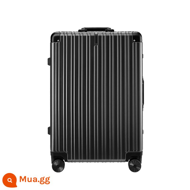 Vali 90 điểm vali khung nhôm vali bánh xe đa năng vali xe đẩy vali lên máy bay 20 inch 24 ô mật khẩu nam nữ - hắc diện thạch