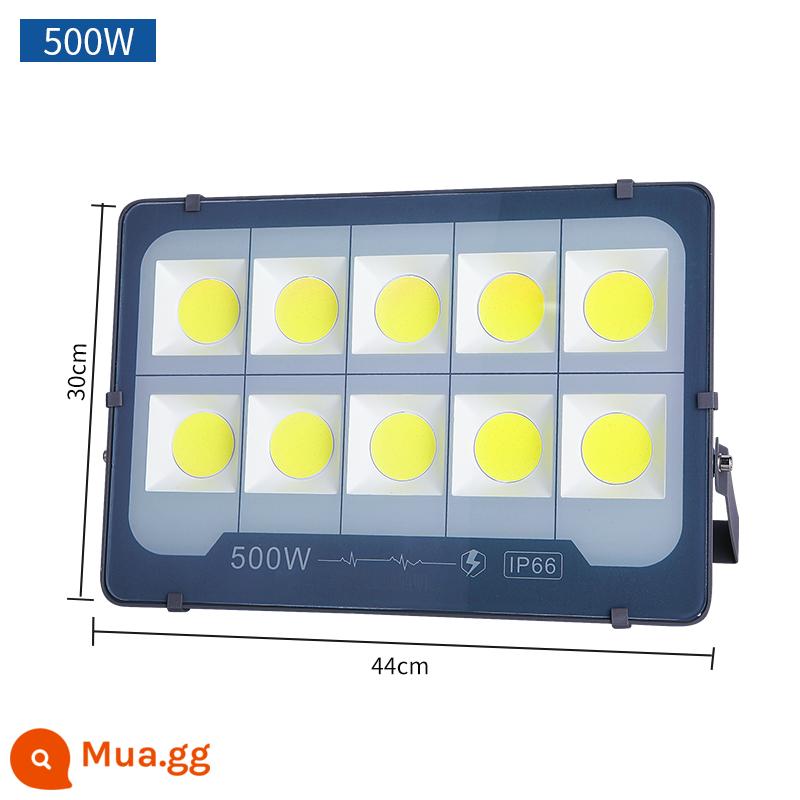 Siêu sáng công suất cao đèn rọi mạnh 400w chiếu sáng công trường ngoài trời đèn chùm tháp đèn pha LED rọi 1000w - Phiên bản nâng cấp 500W sáng từ xa [ánh sáng trắng]