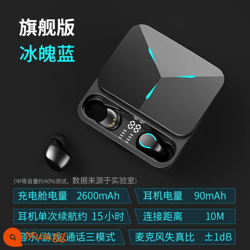 Tai nghe bluetooth chơi game Lenovo thời lượng pin dài chạy thể thao giảm ồn chơi game chất lượng cao thích hợp Apple TG01 Authentic - Đen | Phiên bản cuối cùng + Ánh sáng xanh băng [Chế độ trò chơi + Thời lượng pin siêu dài + Pin dung lượng lớn]