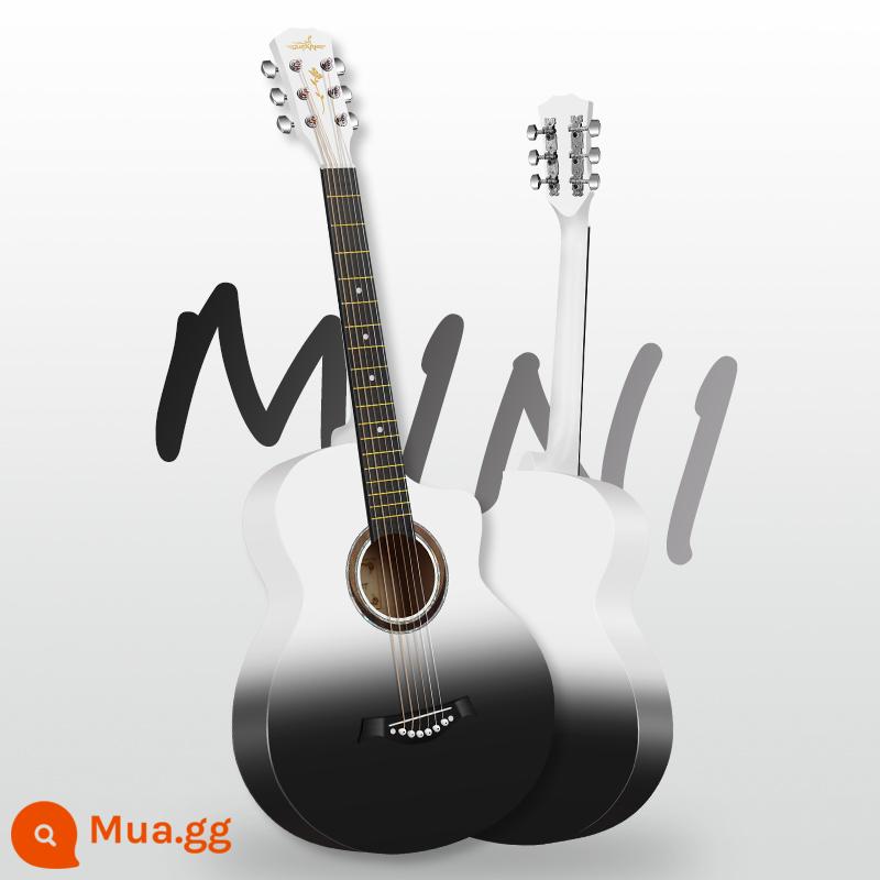 Đàn guitar acoustic một bảng 38 inch dành cho người mới bắt đầu dành cho nam và nữ đàn guitar dân gian đặc biệt 40 inch dành cho người mới bắt đầu đàn guitar đích thực - [Mẫu nâng cấp bán chạy] Thùng GF 38 inch đen trắng + gói + giảng dạy