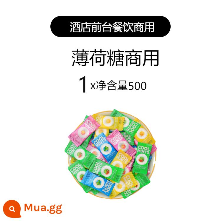 Kẹo bạc hà Yashu thương mại hơi thở thơm mát nhai kẹo cao su quầy lễ tân khách sạn cửa hàng lẩu 4S kẹo hiếu khách đồ ăn nhẹ số lượng lớn - [Bốn hương vị hỗn hợp] Một pound/khoảng 400 viên*1 túi