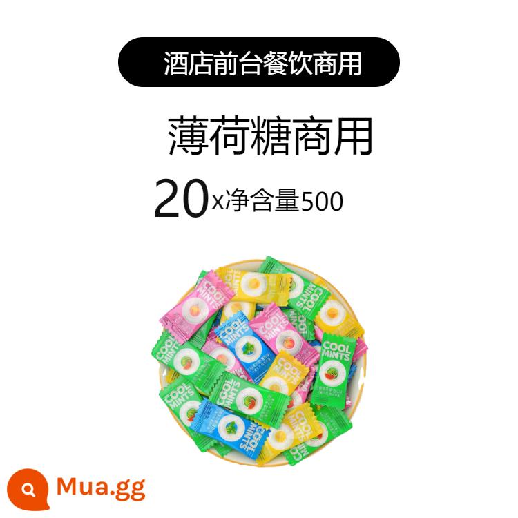 Kẹo bạc hà Yashu thương mại hơi thở thơm mát nhai kẹo cao su quầy lễ tân khách sạn cửa hàng lẩu 4S kẹo hiếu khách đồ ăn nhẹ số lượng lớn - Giá tốt: Bốn hương vị trộn trong hộp 20 kg/khoảng 8.000 viên * 20 túi