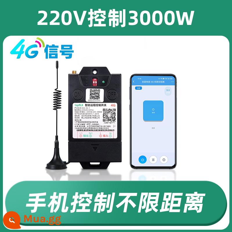 4G Điện Thoại Di Động Công Tắc Điều Khiển Từ Xa GSM Ứng Dụng Máy Bơm Nước Thông Minh 220V Không Dây Điều Khiển Từ Xa Bộ Điều Khiển Động Cơ 380 - Bộ điều khiển điện thoại di động 220V [tín hiệu 4G]