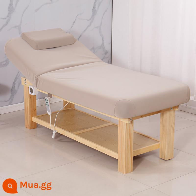 Cao Su Điện Làm Đẹp Giường Thẩm Đặc Biệt Nhiệt Độ Không Đổi Làm Nóng Micro Nhựa SPA Massage Vật Lý Trị Liệu Giường Massage - Tựa đầu điện bốn chân có sưởi