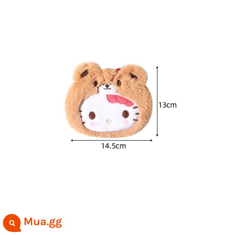 MINISO sản phẩm nổi tiếng Bộ thẻ lông thú Sanrio bằng không Ví đựng tai nghe chó quế Kulomi dễ thương - Xin chào [chủ thẻ Maomao]