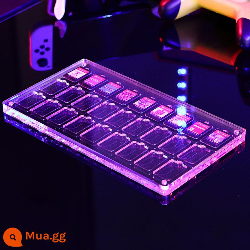 Hộp đựng băng trò chơi Nintendo switch acrylic trong suốt NS khe cắm thẻ lưu trữ hộp pha lê hút từ trường hộp thẻ hiển thị - [Mô hình kinh tế] 27 miếng acrylic có độ trong suốt cao