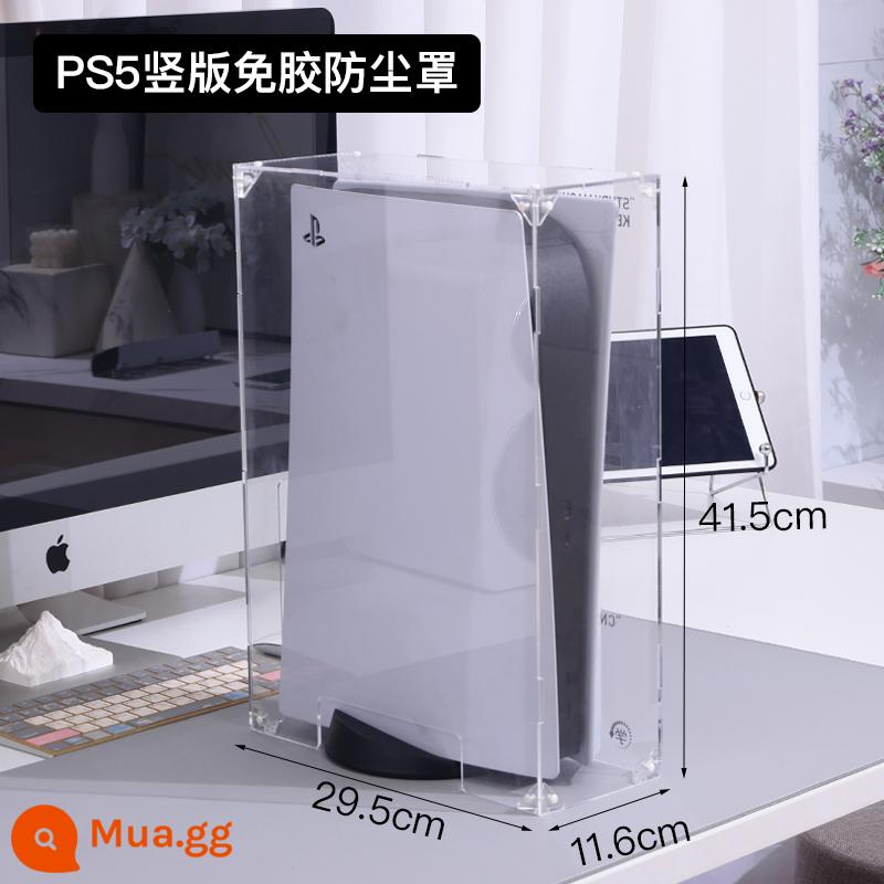 Vỏ Sony PS5 Máy Chủ Bụi Phụ Kiện Trò Chơi Vỏ Acrylic Tay Cầm Giường Túi Làm Mát Vỏ Bảo Vệ NS - [Mẫu tiêu chuẩn/không dùng keo] Tấm che bụi dọc PS5 (kiểu bán chạy)