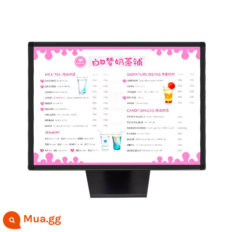 Quầy bar phát sáng thẻ order quán trà sữa menu bảng giá thiết kế dọc thẻ trưng bày quảng cáo led hộp đèn siêu mỏng - loại thanh