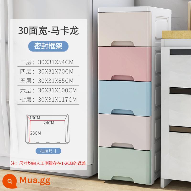 20/25/30 cm kẽ hở bảo quản ngăn kéo tủ bếp giá khoảng cách hẹp phòng thay đồ lưu trữ bàn cạnh giường ngủ - Rộng 30 mét vuông - phối màu - phiên bản nâng cấp - chỉ 68 cho 5 lớp