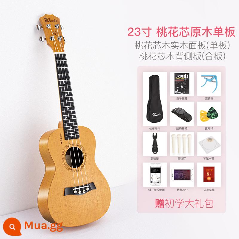 Weber Đàn Ukulele Người Mới Bắt Đầu Bé Trai Và Bé Gái Người Mới Bắt Đầu Người Mới Bắt Đầu Đàn Ukulele Trẻ Em Đàn Guitar Nhỏ Soái Hạm Store Nhạc Cụ - Mẫu 23 inch màu gỗ [veneer, chất lượng âm thanh tốt hơn] mẫu bán chạy nhất