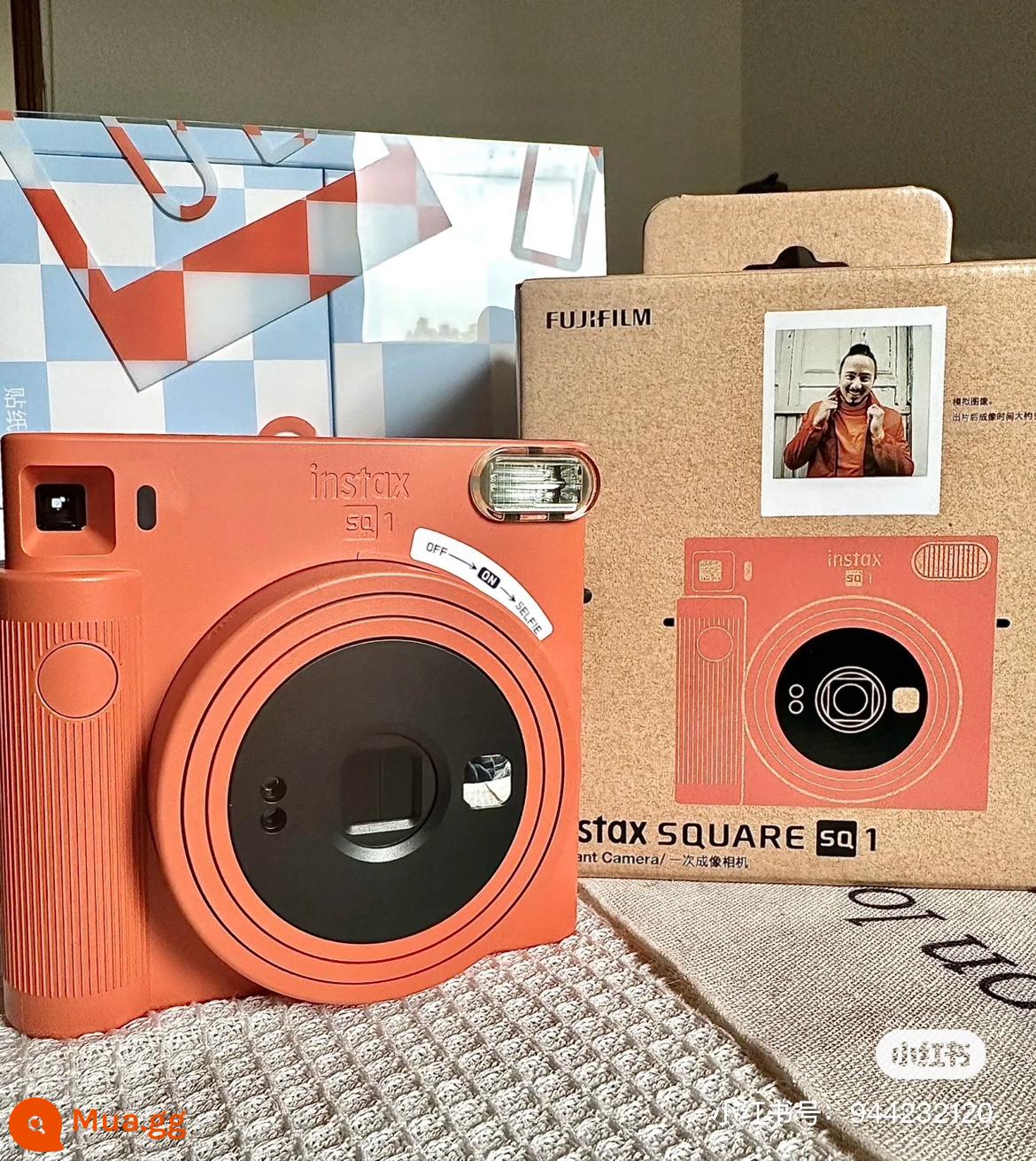 Fujifilm Fuji Polaroid Instax SQ1 Glacier Blue Mica White Ocher Orange Camera Nước Ngoài Amoy Authentic - Ocher Orange Sẵn sàng trong kho và vận chuyển ngay lập tức