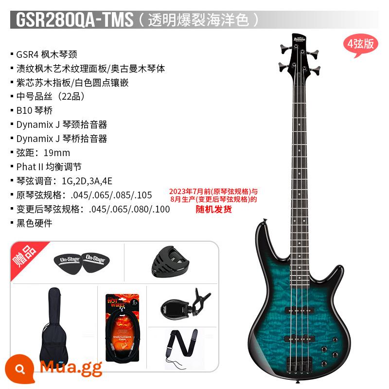 Cửa hàng hàng đầu chính thức của Ibanez Ibanez GSR200/320 bass SR300E/305/370 bass điện - GSR280QA-TMS