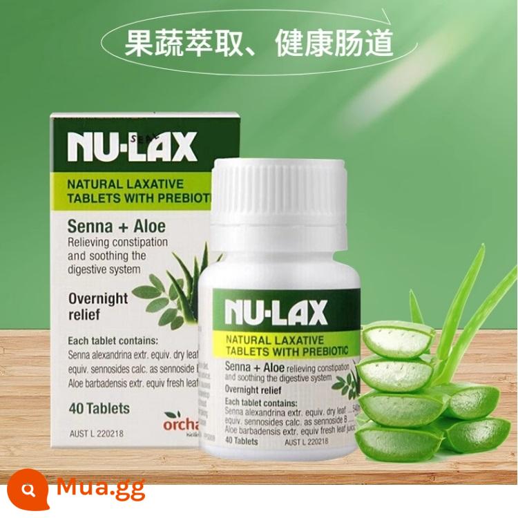 Úc Nu-lax hương vị ban đầu viên nén Lekang 40 hạt trái cây và rau quả chất xơ nulax Lekang dán lô hội mận khô tăng cường - Trắng