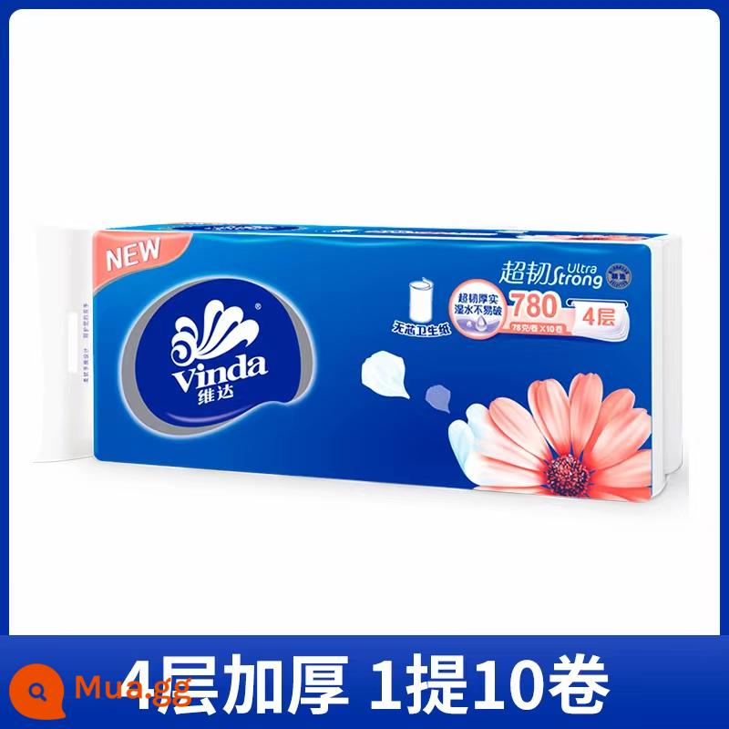 Giấy cuộn Vinda corless giấy vệ sinh cuộn lớn hộ gia đình giá cả phải chăng đầy đủ hộp bán buôn giấy vệ sinh giấy vệ sinh - Gói a