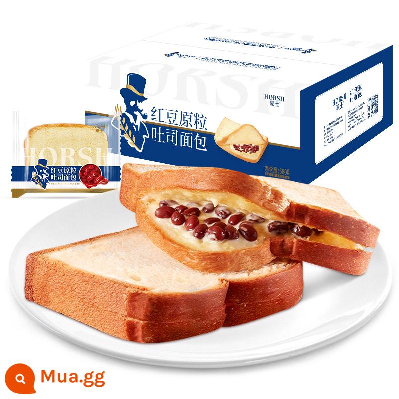 Haoshi Bữa sáng Bánh mì nướng cắt dày Bánh mì cắt nhỏ Sandwich Đồ ăn nhẹ tốt cho sức khỏe Thực phẩm Bánh Đồ ăn nhẹ Giảm đói Bữa tối FCL - Bánh mì đậu đỏ Haoshi 680g*1 hộp