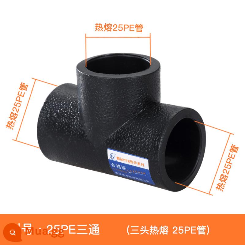 4 phút 6 phút 20 HDPE phụ kiện đường ống nước ống 25pe nước máy núi mùa xuân nước uống cuộn dây van nóng chảy - Điểm phát bóng 25 PE (6 điểm)