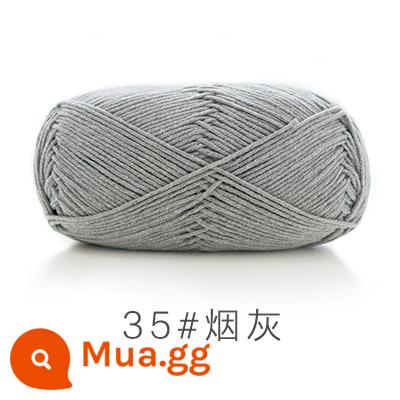 Chị Susu của 5 cổ phiếu bé chải kỹ bông sữa tự làm len dày bóng handmade chất liệu móc túi sợi bông - bồ hóng 35