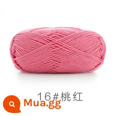 Chị Susu của 5 cổ phiếu bé chải kỹ bông sữa tự làm len dày bóng handmade chất liệu móc túi sợi bông - Hồng 16