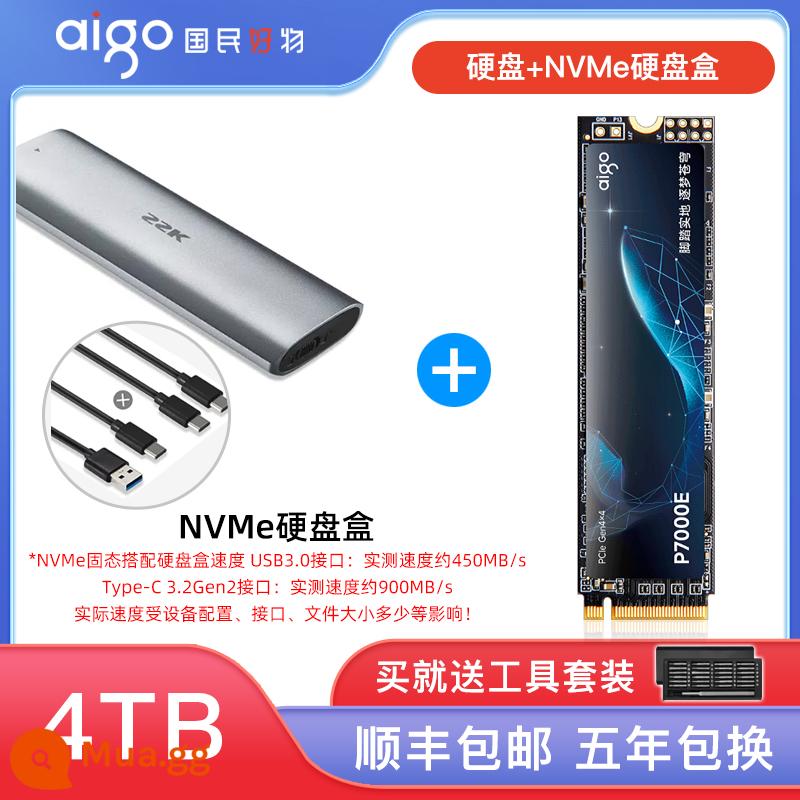 Ổ cứng thể rắn Patriot P7000Z M2 2T 4T PCIe4.0 M.2 máy tính để bàn PS5 notebook SSD - Hộp ổ cứng di động P7000E-4T+M.2