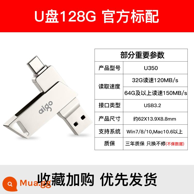 Yêu Nước Đèn LED 32G Tùy Chỉnh Logo Chữ Cá Tính Sáng Tạo Máy Tính Đèn LED Xe Hơi Dễ Thương Tivi USB Chân Thực - Giao diện kép TypeC & USB3.2-128G