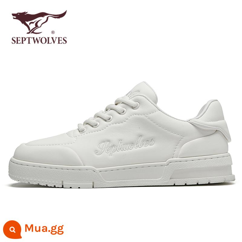 Septwolf Đèn Nam Giày Mùa Thu 2023 Mới Nam Hợp Thời Trang Giày Sneaker Nam Thương Hiệu Xác Thực - Mẫu thời trang màu trắng 2148 (size giày da chuẩn)