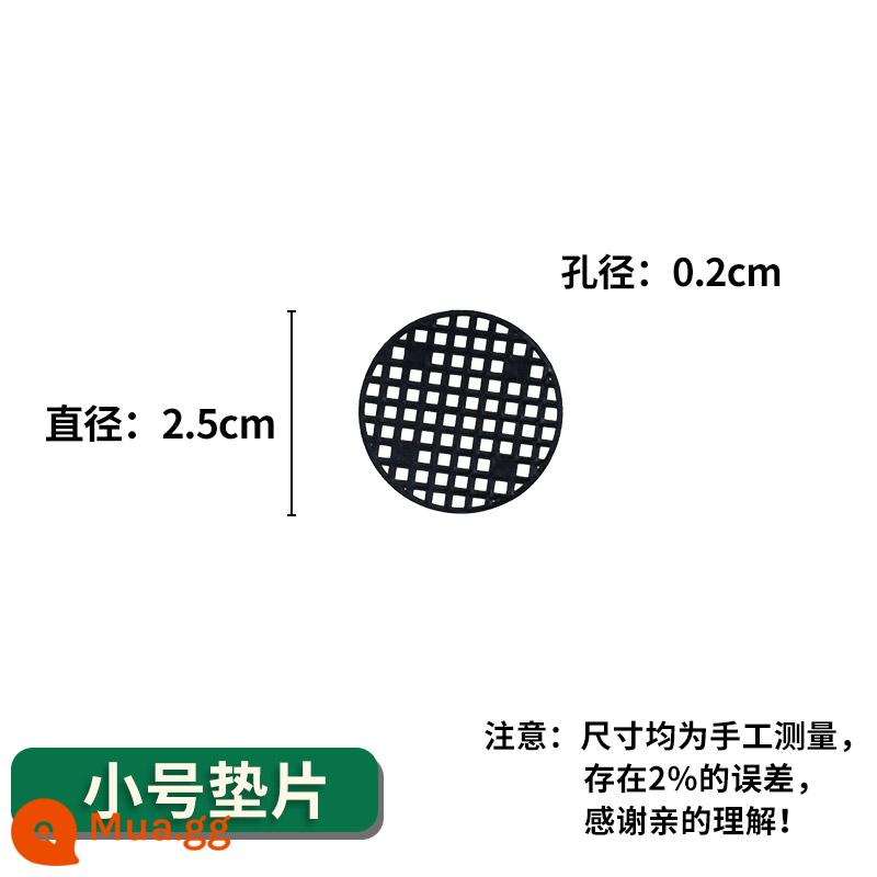 Đáy chậu hoa mọng nước Tấm lót lỗ đáy lưới Đệm lưới đáy chống rò rỉ Đất lưới thoáng khí Đệm lưới đáy - 2..5CM 200 miếng