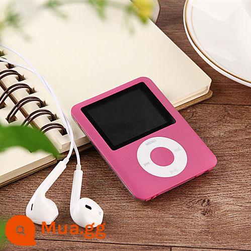 mp3 phiên bản sinh viên Máy nghe nhạc mp4 Walkman học sinh nội trú nghe bài hát p3 nhỏ học tập đặc biệt thẻ cắm ngoài - Hồng