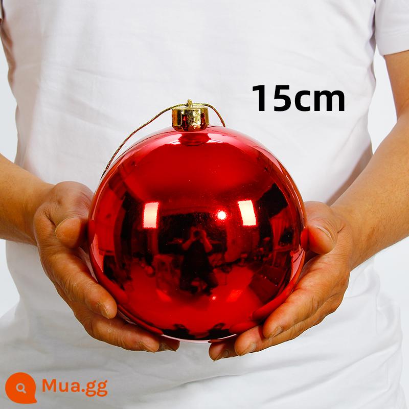 Bóng Giáng sinh rồng hổ, trang trí cây thông Noel, bóng sáng, bóng mạ điện, bóng màu, bóng treo cho trung tâm mua sắm và quán bar, bóng treo trần trang trí. - Bóng đỏ 15cm (1 gói)