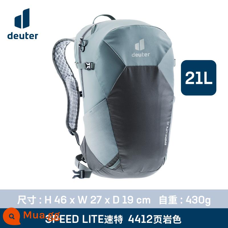 Đức Dort deuter nhập khẩu tốc độ đặc biệt siêu nhẹ túi đeo vai đi bộ đường dài thể thao ba lô leo núi túi - Màu đá phiến--21L