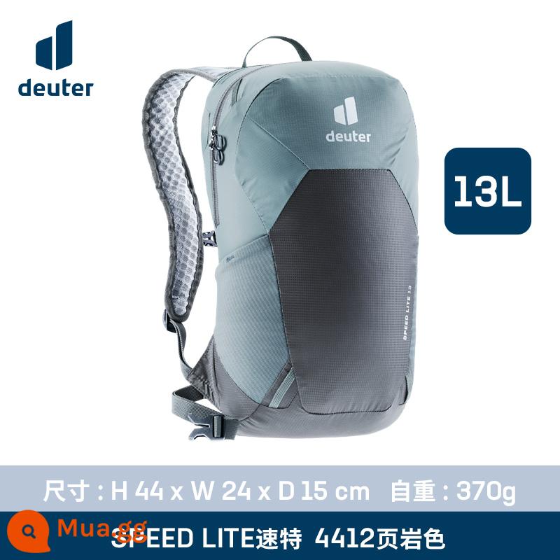 Đức Dort deuter nhập khẩu tốc độ đặc biệt siêu nhẹ túi đeo vai đi bộ đường dài thể thao ba lô leo núi túi - Màu đá phiến-13L