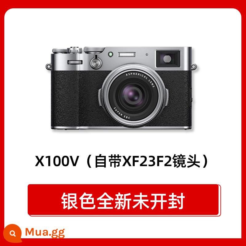 Fujifilm X100V lấy nét cố định văn học retro máy đo xa Fuji micro ống kính đơn máy ảnh cầm tay 100fxt340 35mm - bạc