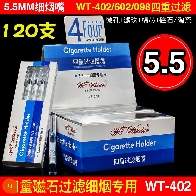 Hộp đựng thuốc lá tốt cho sức khỏe Thâm Quyến chính hãng Kailong KL065/065C/Jiu Geng Chajian Bộ ba lọc dùng một lần Loại dùng một lần - Thuốc lá hảo hạng WT402 đặc biệt 1 hộp lớn 120 điếu + quà tặng miễn phí